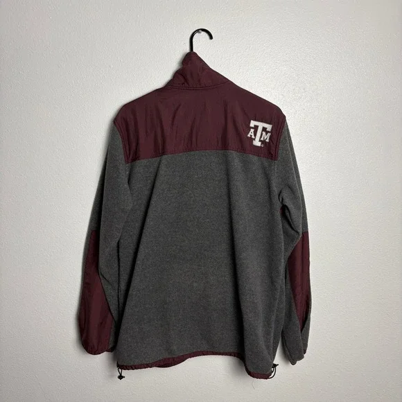 Heisman by Reebok Texas A&M Aggies Fleece Full Zip Jacket Maroon Mens Medium - Picture 6 of 9